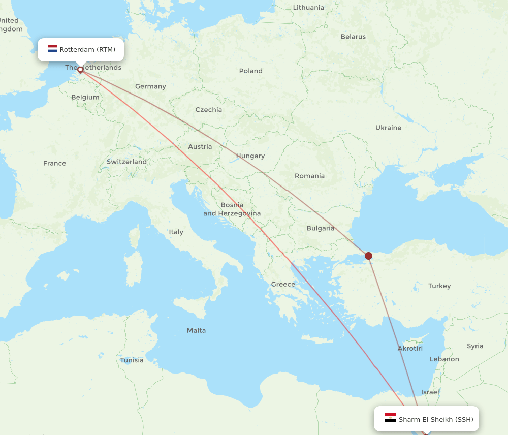 RTM-SSH flight routes