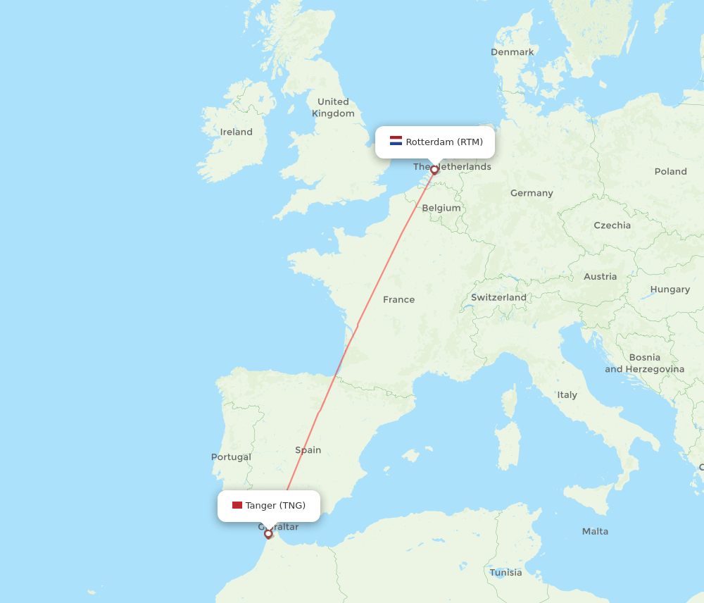 RTM-TNG flight routes