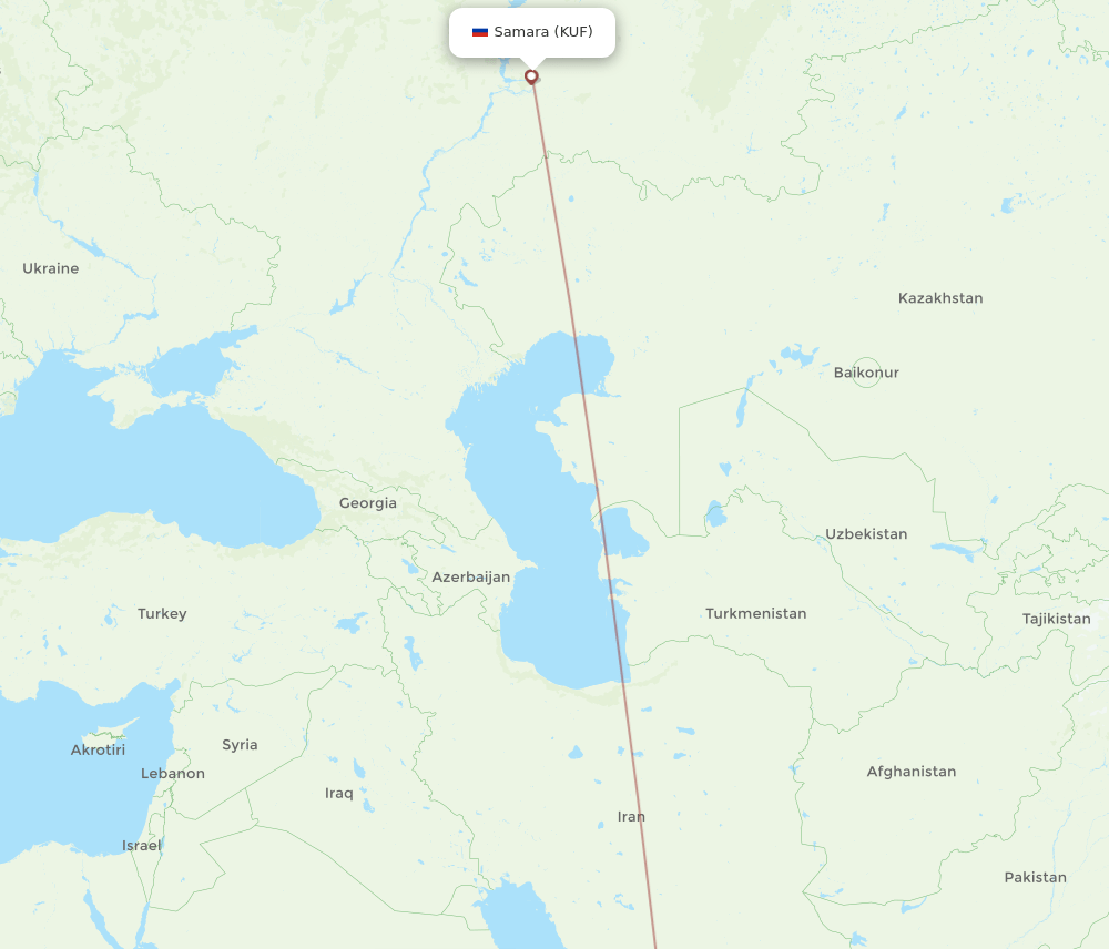 RUH-KUF flight routes