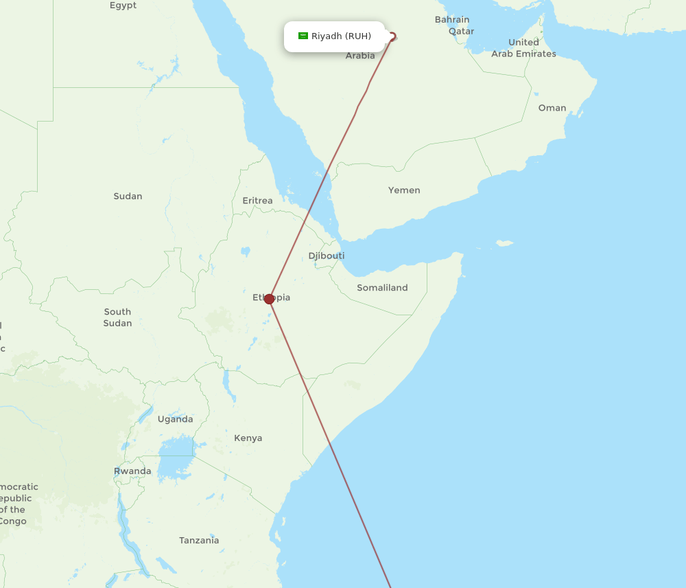 RUH-NOS flight routes