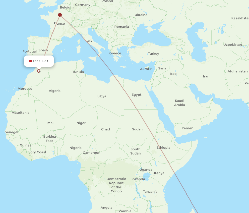 RUN-FEZ flight routes
