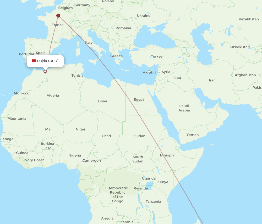 RUN-OUD flight routes