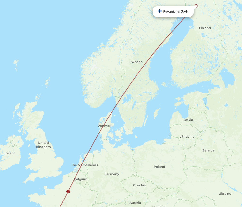 RVN-BIQ flight routes