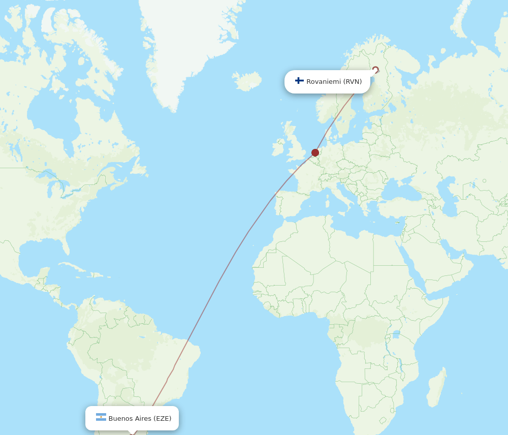 RVN-EZE flight routes