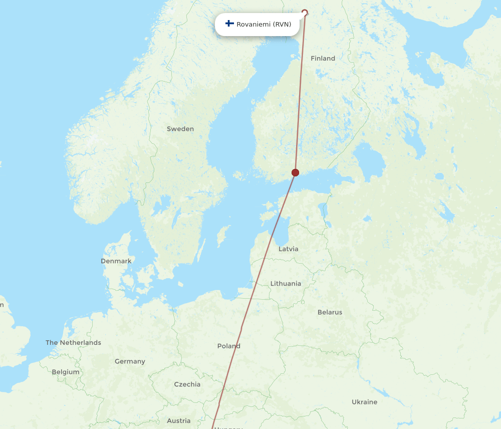 RVN-SPU flight routes