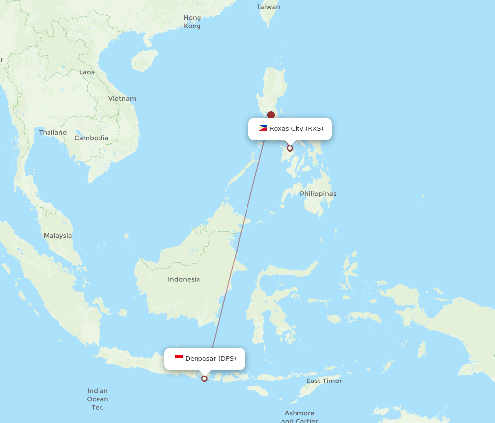 RXS-DPS flight routes