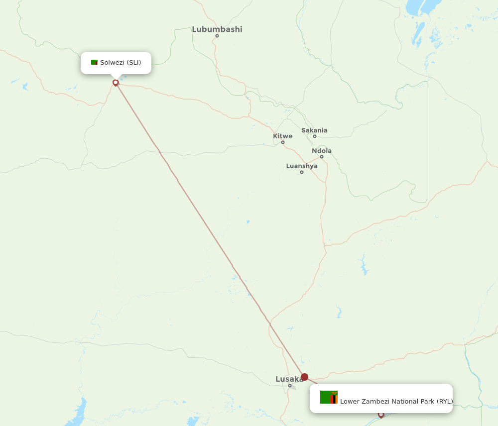 RYL-SLI flight routes