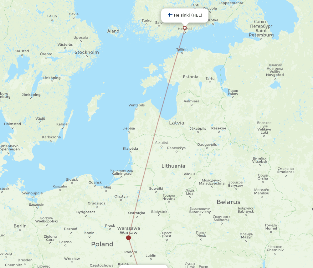RZE-HEL flight routes