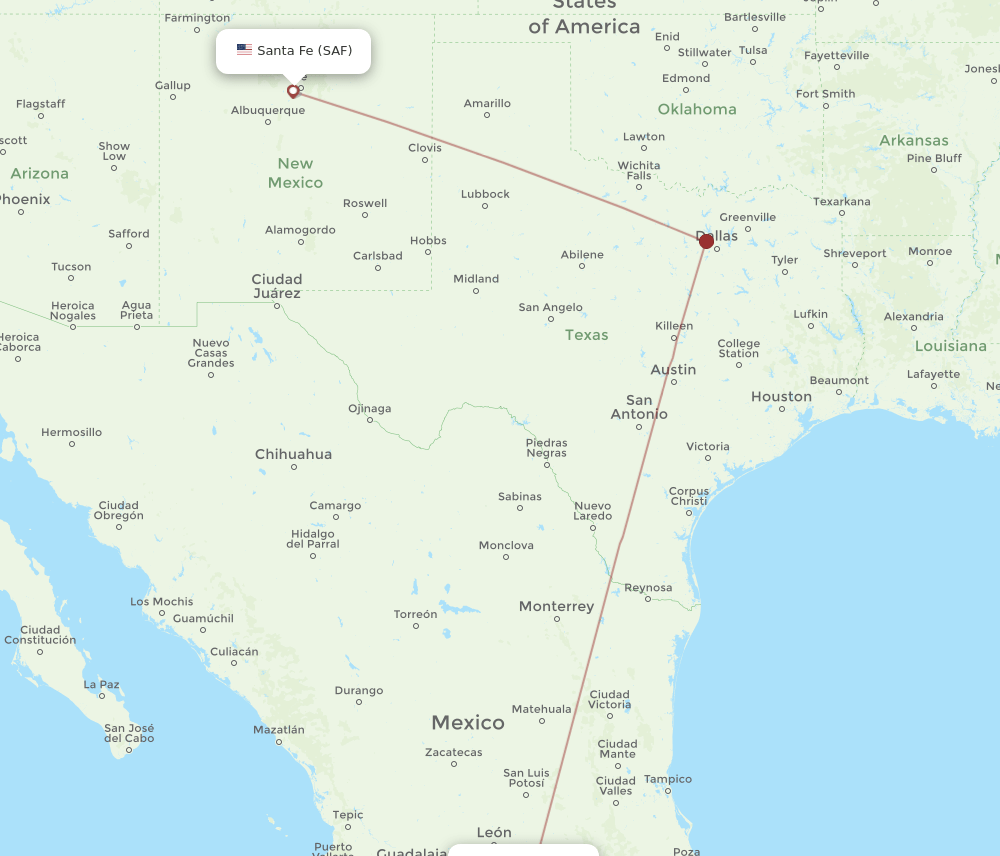 SAF-MLM flight routes