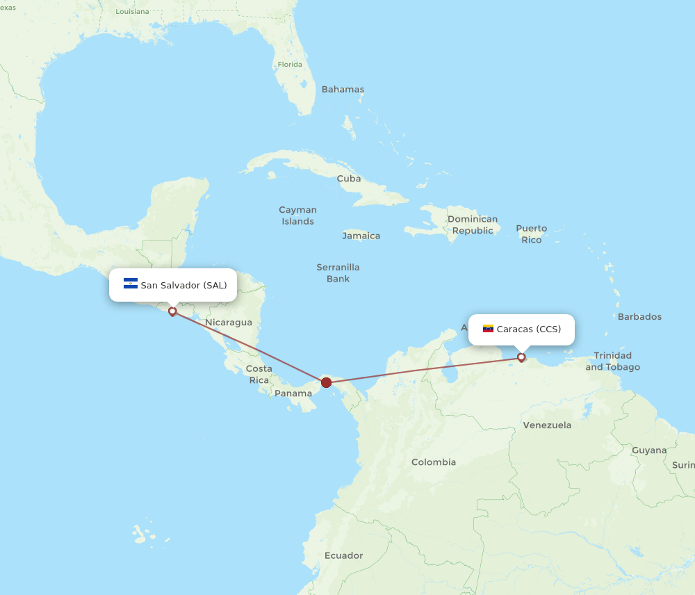SAL-CCS flight routes