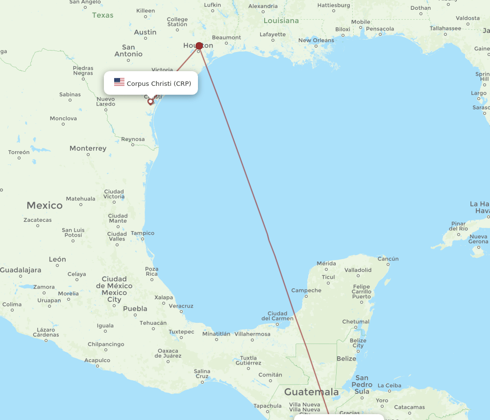 SAL-CRP flight routes
