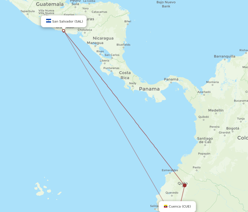 SAL-CUE flight routes