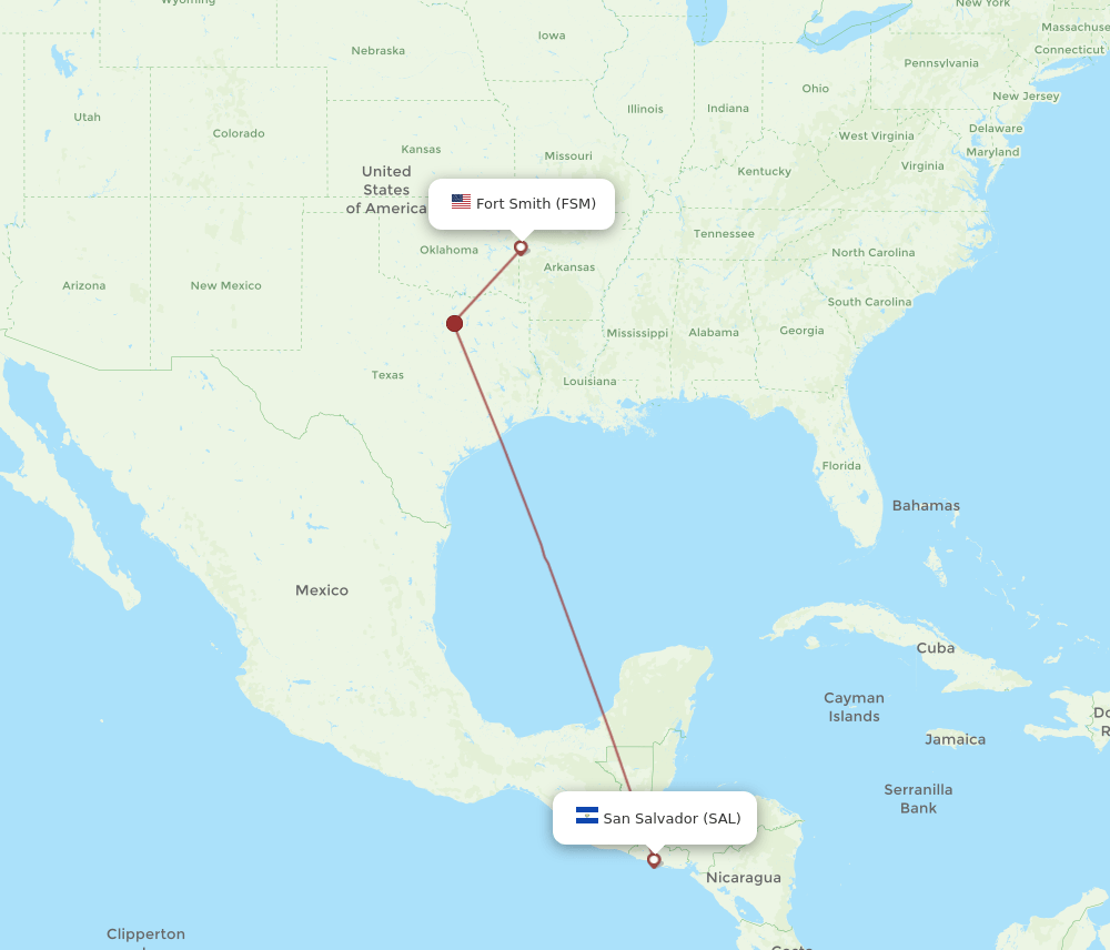 SAL-FSM flight routes