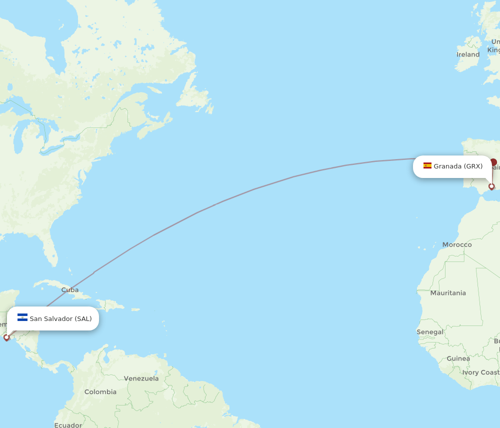 SAL-GRX flight routes