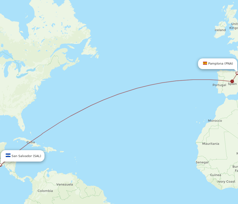 SAL-PNA flight routes