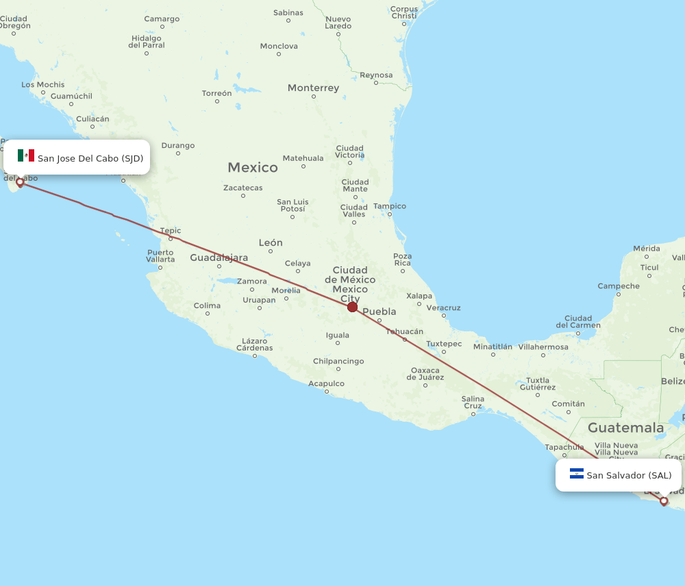 SAL-SJD flight routes