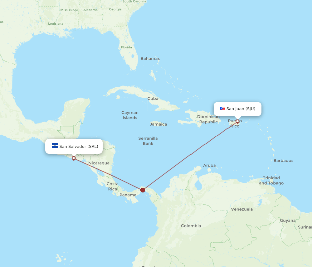 SAL-SJU flight routes