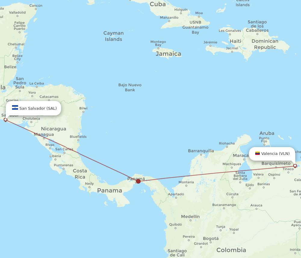 SAL-VLN flight routes