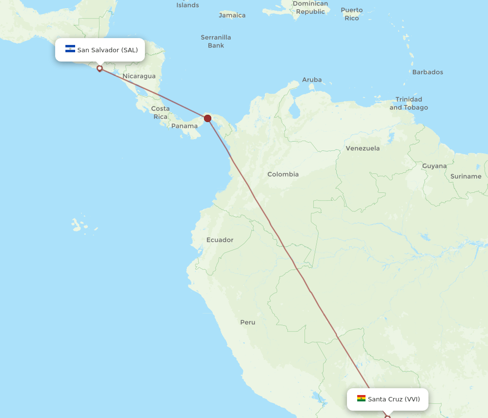 SAL-VVI flight routes