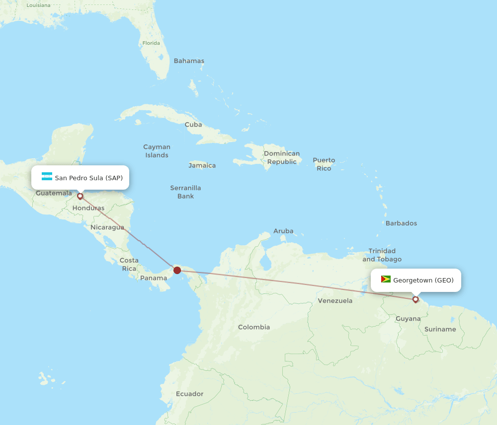 SAP-GEO flight routes