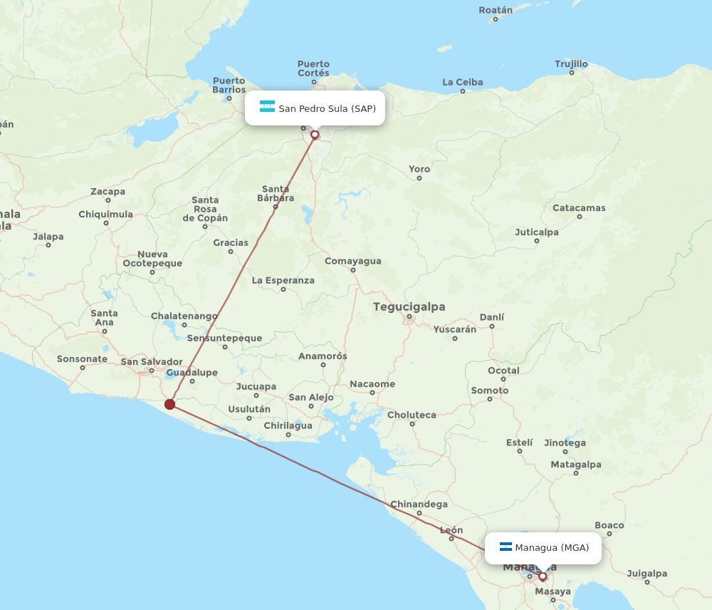 SAP-MGA flight routes