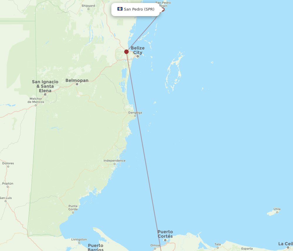 SAP-SPR flight routes