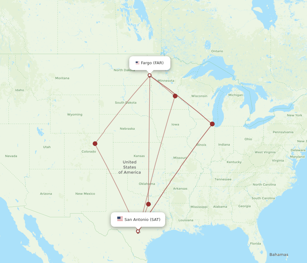 SAT-FAR flight routes