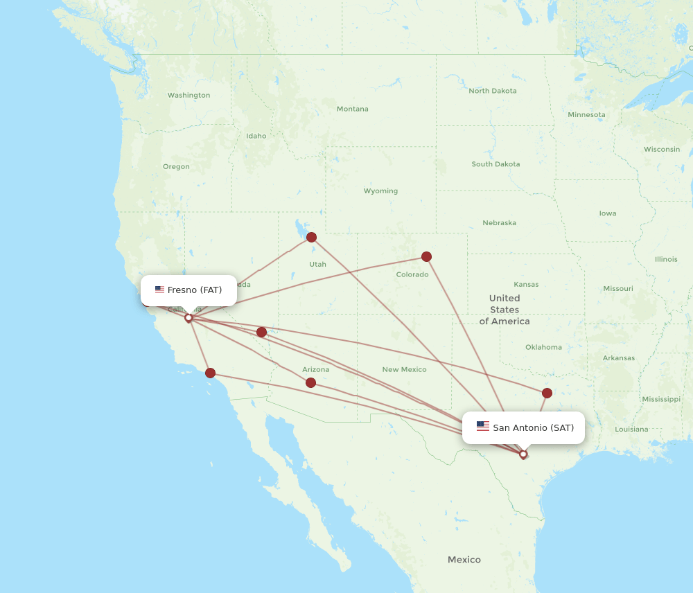 SAT-FAT flight routes
