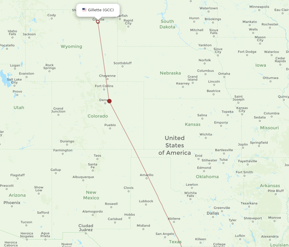 SAT-GCC flight routes