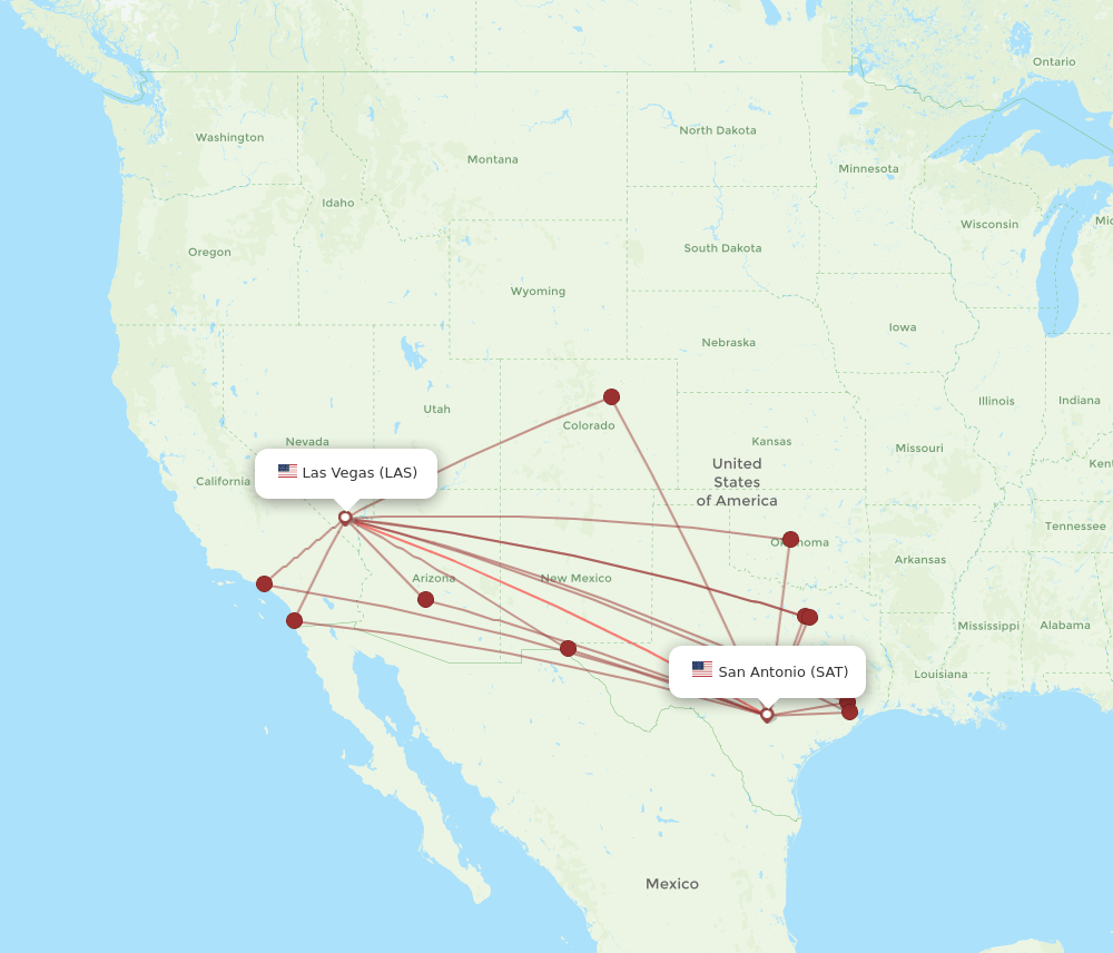 SAT-LAS flight routes