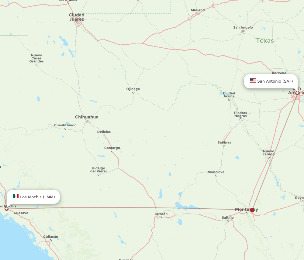 SAT-LMM flight routes
