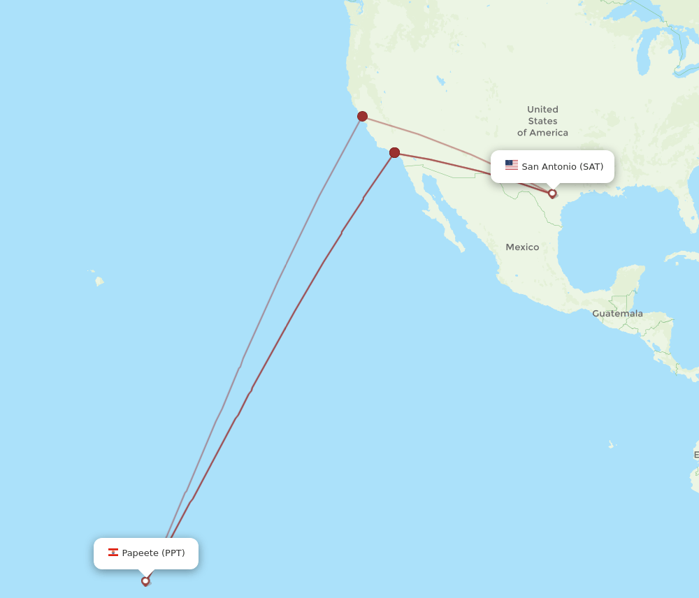 SAT-PPT flight routes
