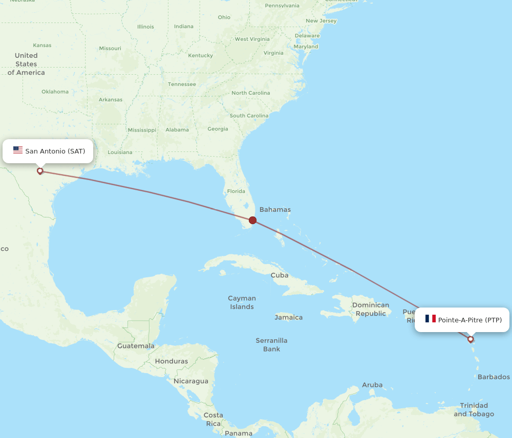 SAT-PTP flight routes