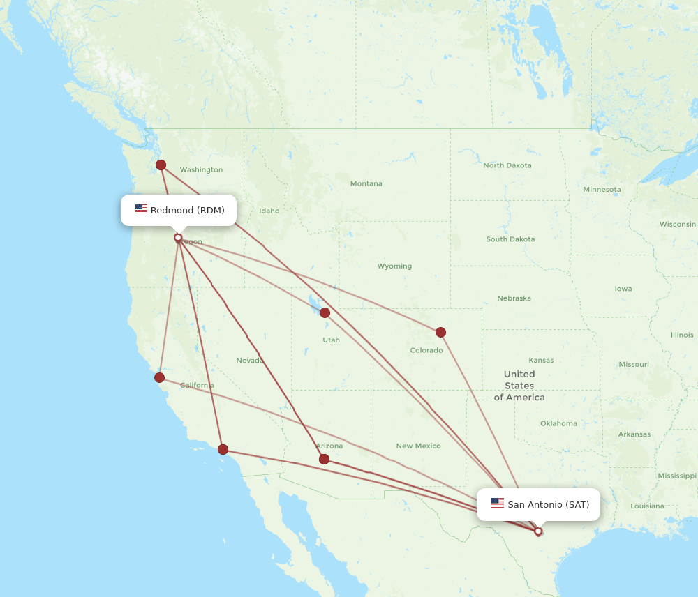 SAT-RDM flight routes