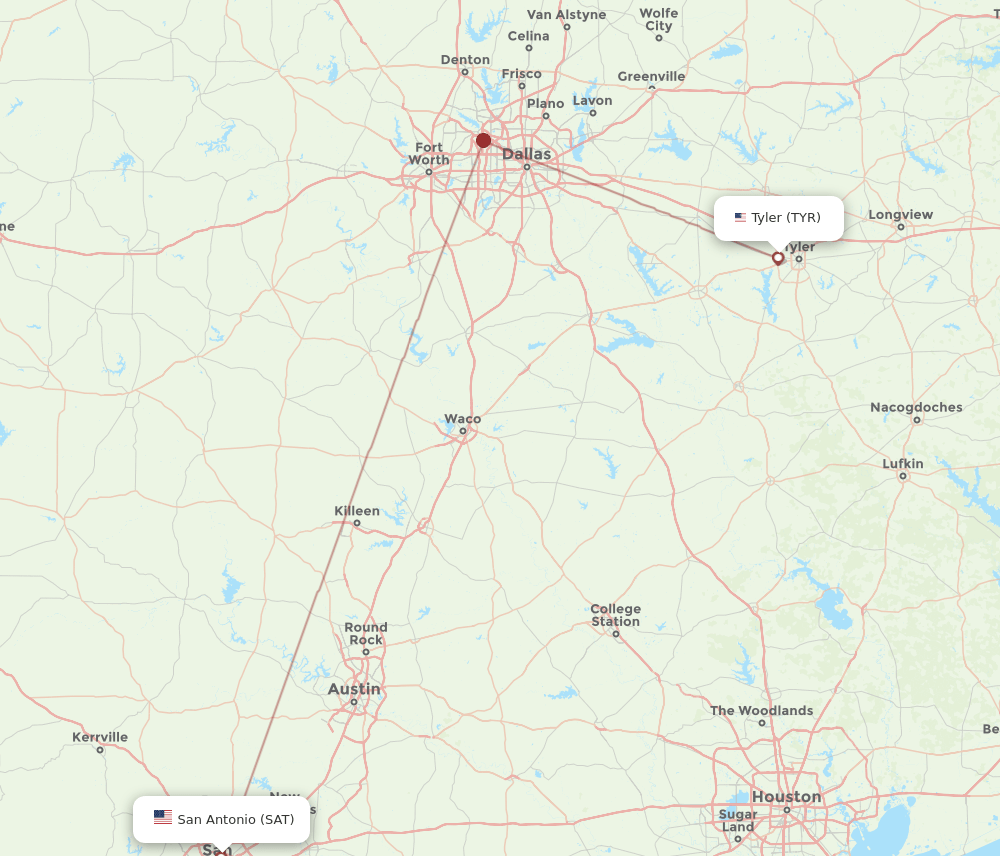 SAT-TYR flight routes