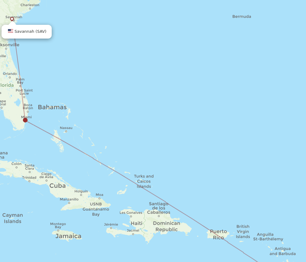 SAV to FDF flights and routes map