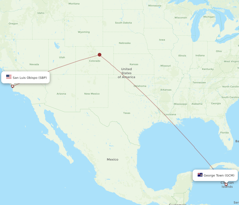 SBP-GCM flight routes