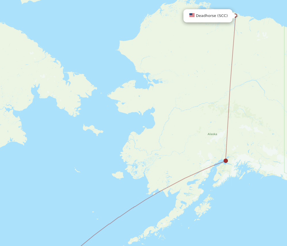 SCC to ADK flights and routes map