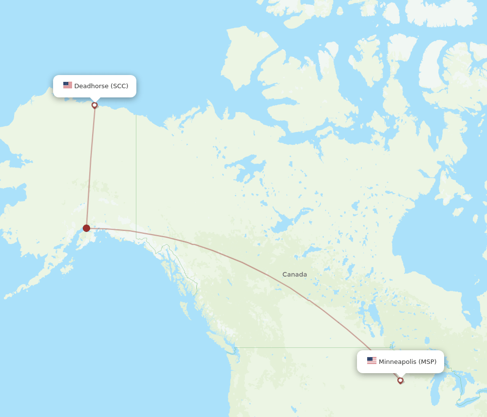 SCC-MSP flight routes