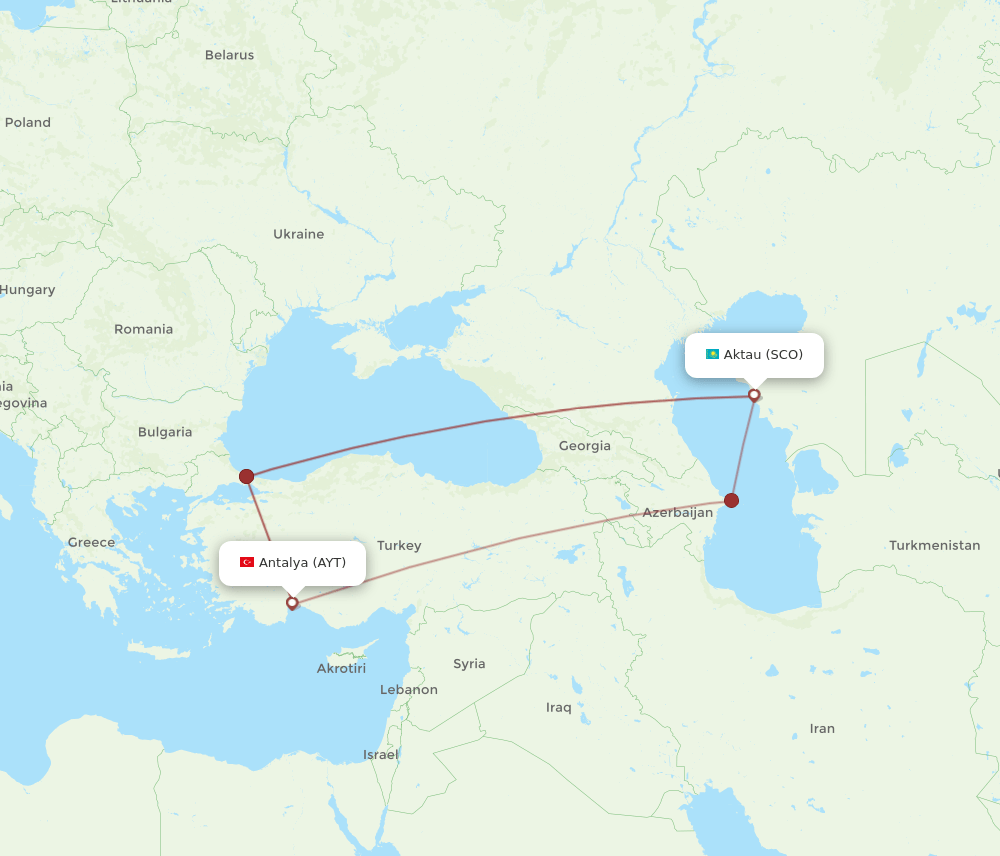 SCO-AYT flight routes