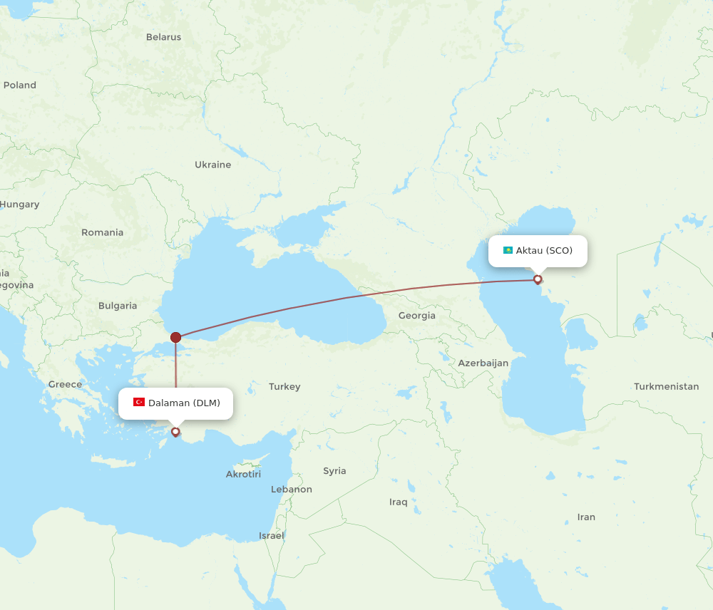 SCO-DLM flight routes
