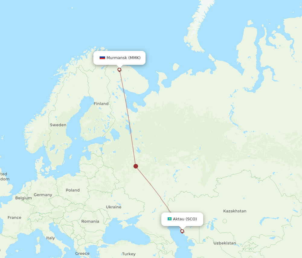 SCO-MMK flight routes