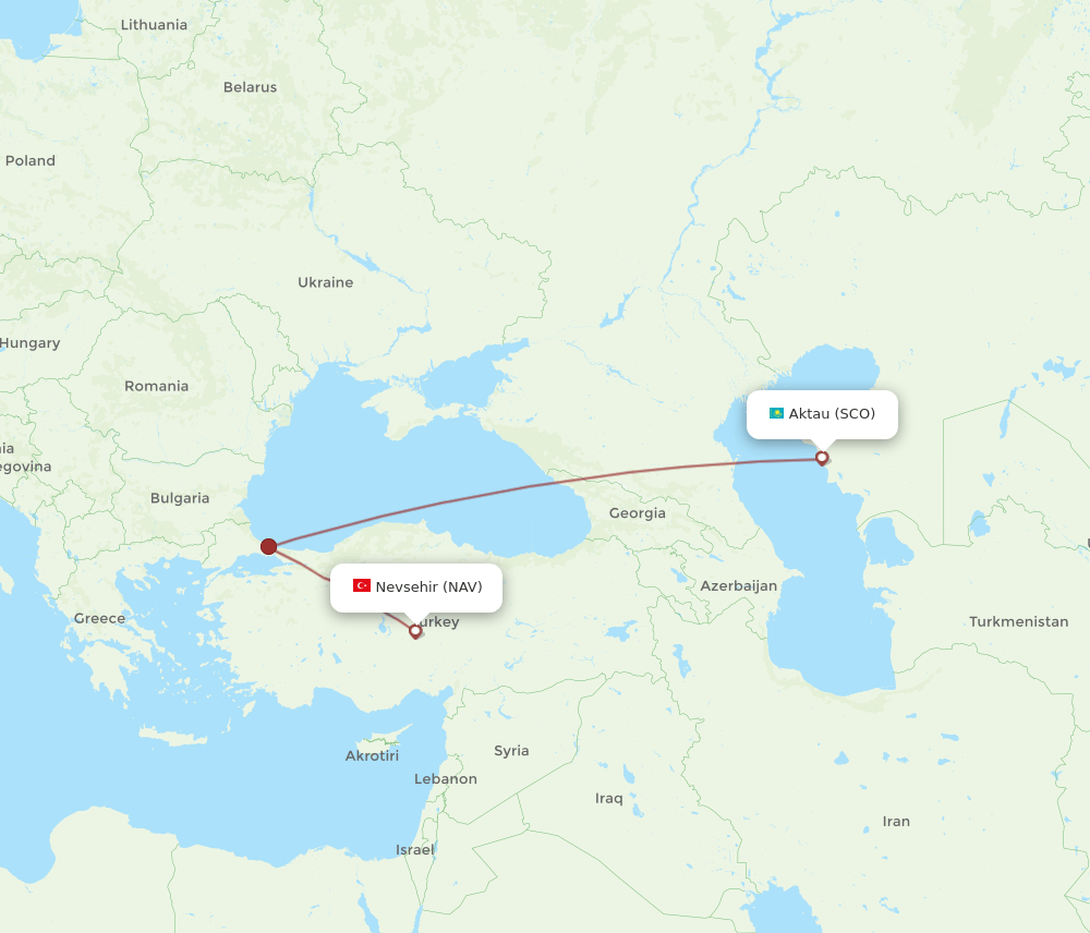 SCO-NAV flight routes