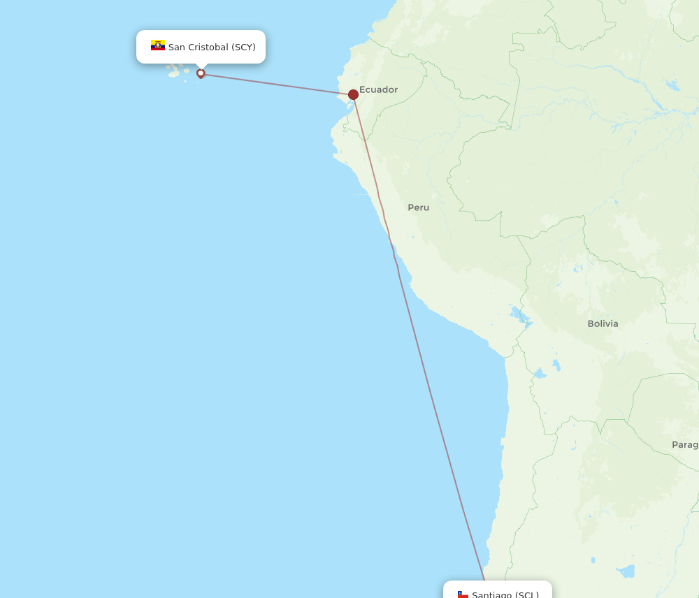SCY-SCL flight routes