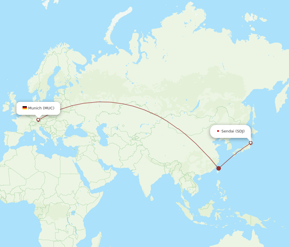 SDJ-MUC flight routes