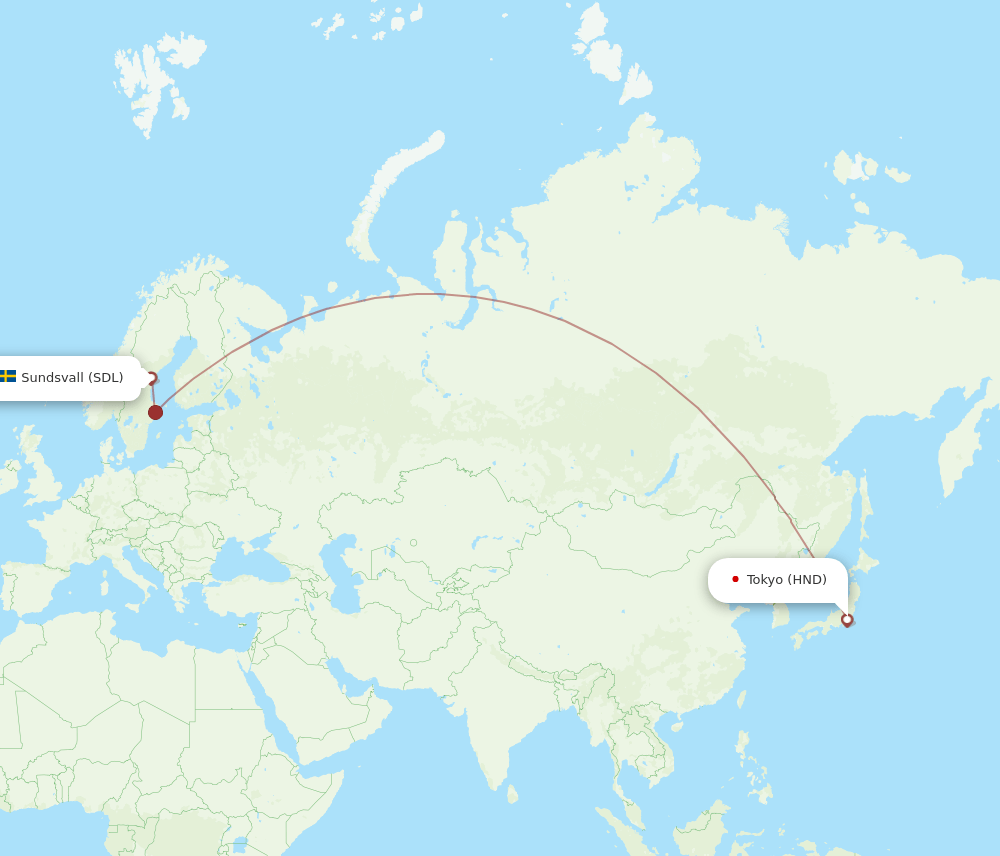 SDL-HND flight routes