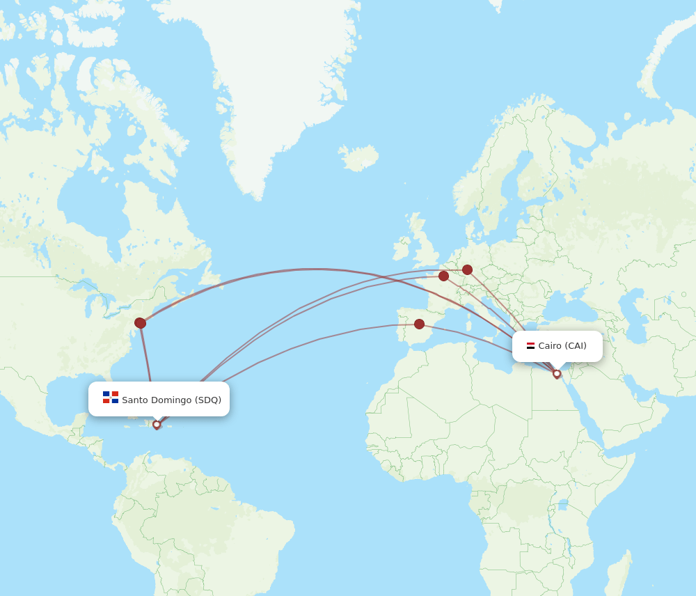 SDQ-CAI flight routes
