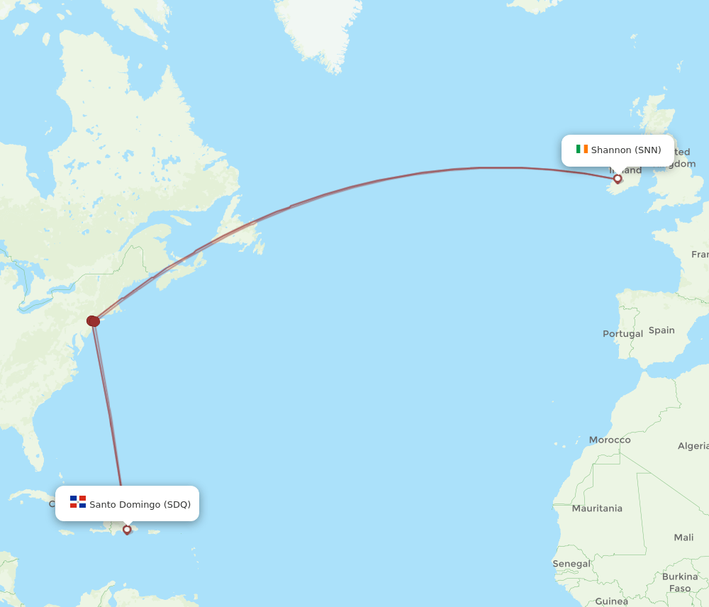SDQ-SNN flight routes