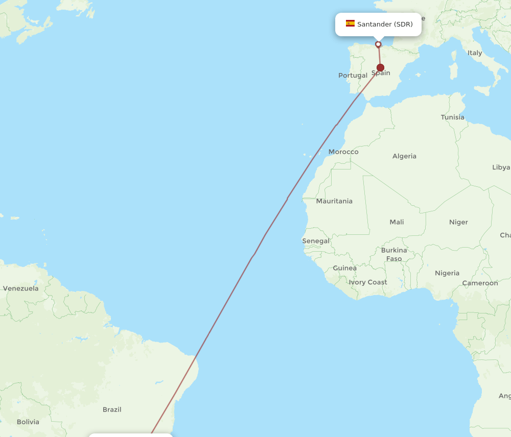SDR-GRU flight routes