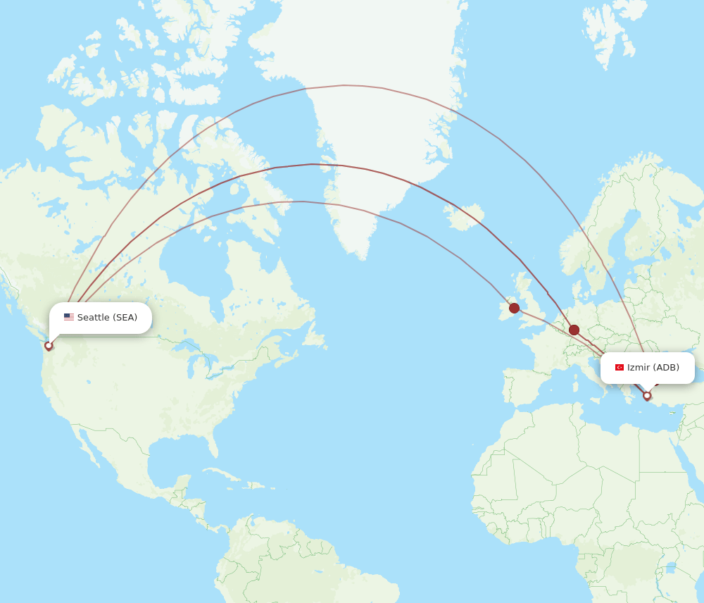 SEA-ADB flight routes